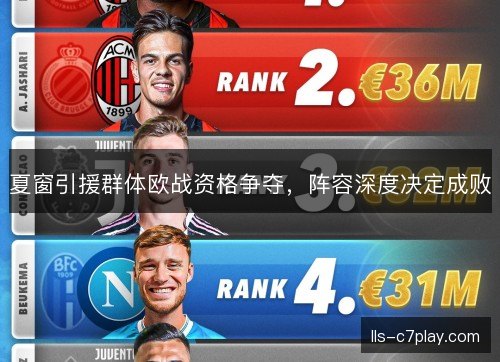 夏窗引援群体欧战资格争夺,阵容深度决定成败 夏窗引援群体欧战资格争夺,阵容深度决定成败